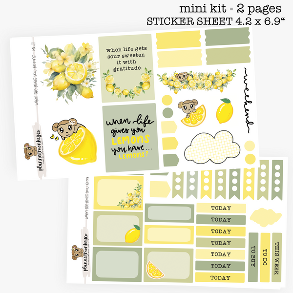 MK.11 | When Life Gives You Lemons Weekly Planning 2pg Mini Kit