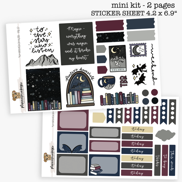 MK.12 | Romantasy Bookish Weekly Planning 2pg Mini Kit