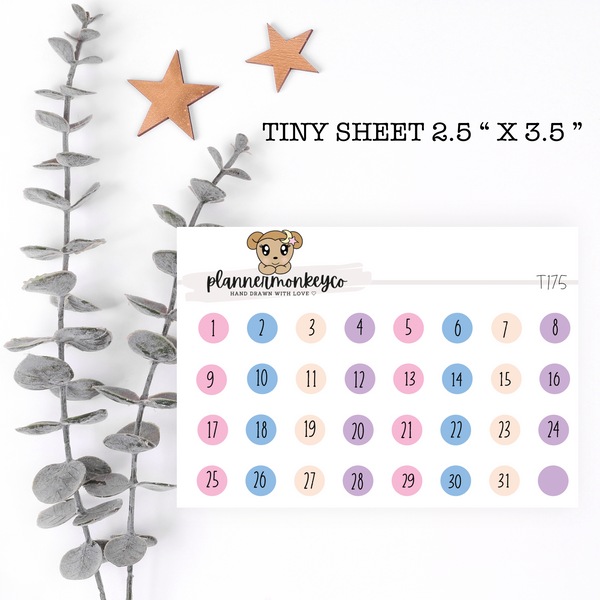 T42 | Dreamy Plans Date Dots Tiny Sheet