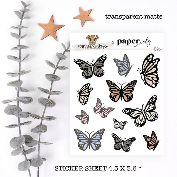 TF112 | Butterfly Doodles (Transparent)  (PMC X PA)