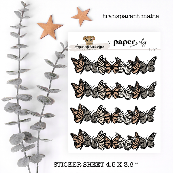 TF194 | Butterfly Border Deco (Transparent) (PMC X PA)