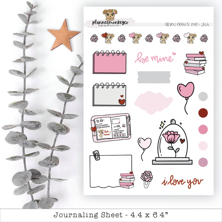 a picture of a planner sheet with a flower