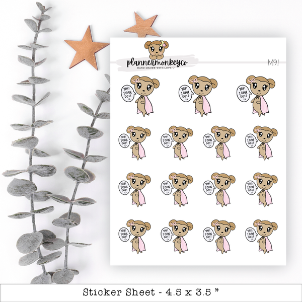 a sticker sheet of a koala bear