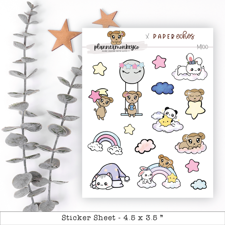 a sticker sheet with a bunch of stickers on it