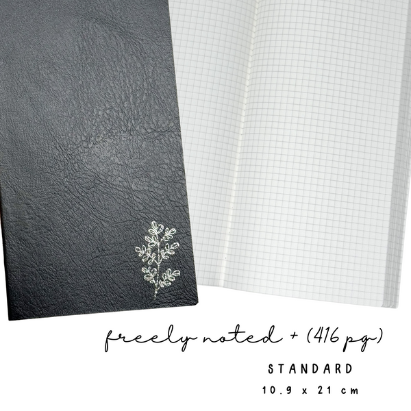 Standard | Black Freely Noted + (416pg) |Tomoe River Paper Notebook