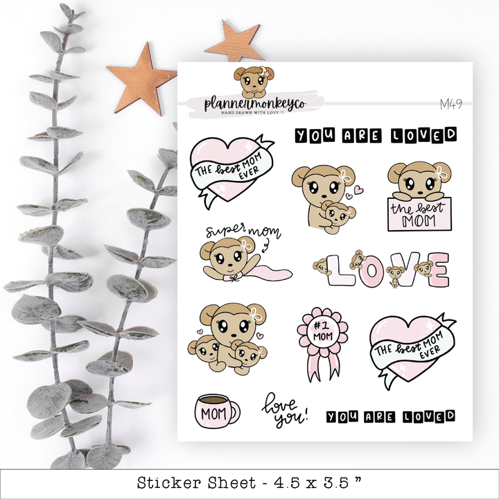 a sticker sheet with a bunch of stickers on it