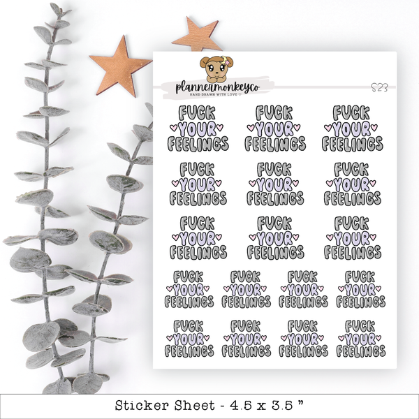 a sticker sheet with flowers and stars on it