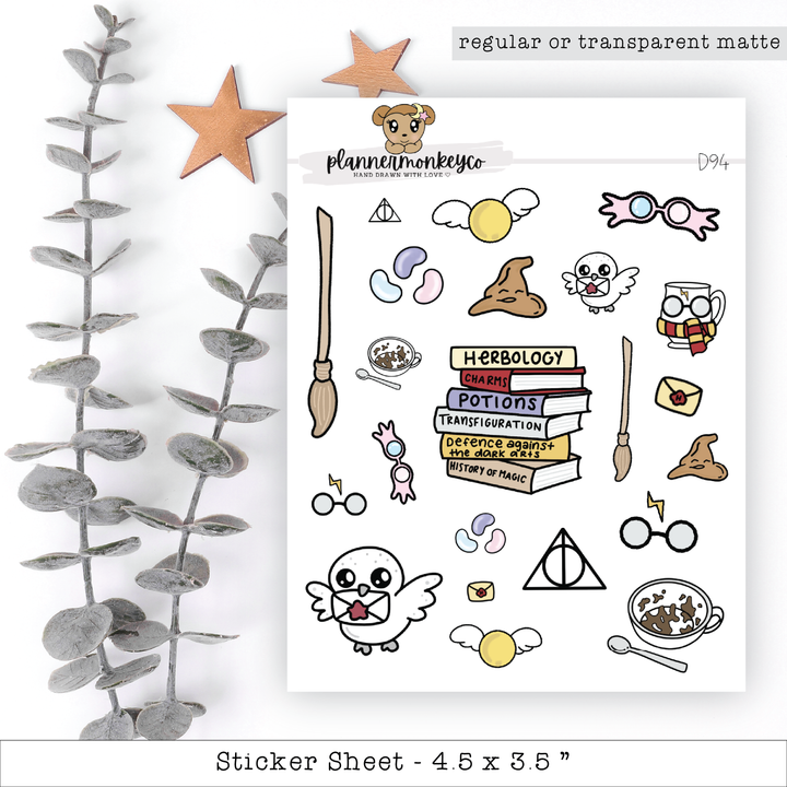 a sticker sheet with a bunch of stickers on it