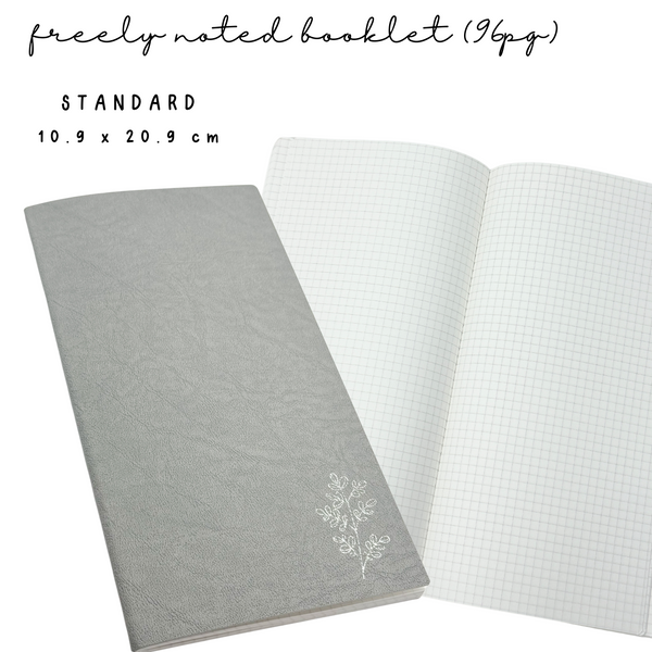 Standard | Grey Freely Noted Booklet Insert (96pg) | Tomoe River Paper Notebook