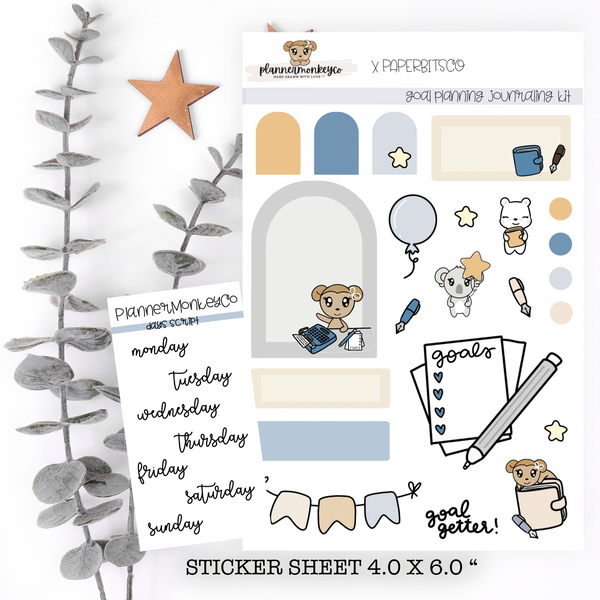 JN.18 | Goal Planning Journaling Deco Kit | Regular + Transparent Matte (PMC X PBC)