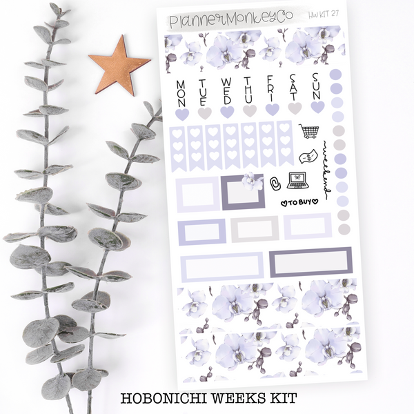 Purple Orchid Hobonichi Weeks Kit