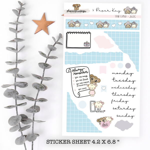 Self-Care Journaling Deco Sheet ( PMC X PK)