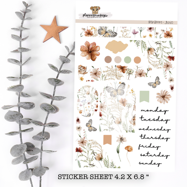 Tiny Bloom Journaling Deco Sheet