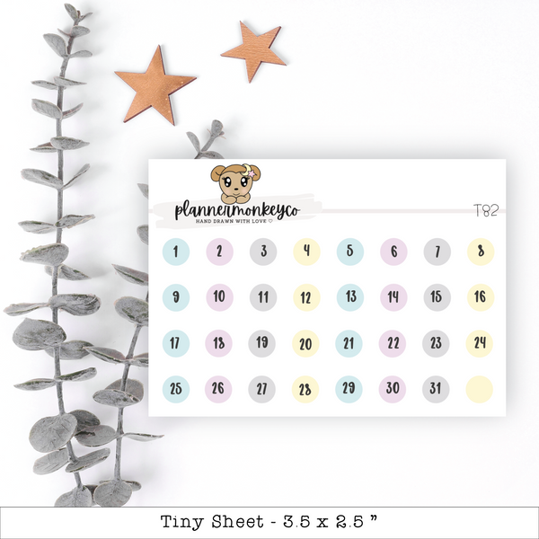 The Magic You Forgot You Had Date Dots Stickers - Tiny Sheet