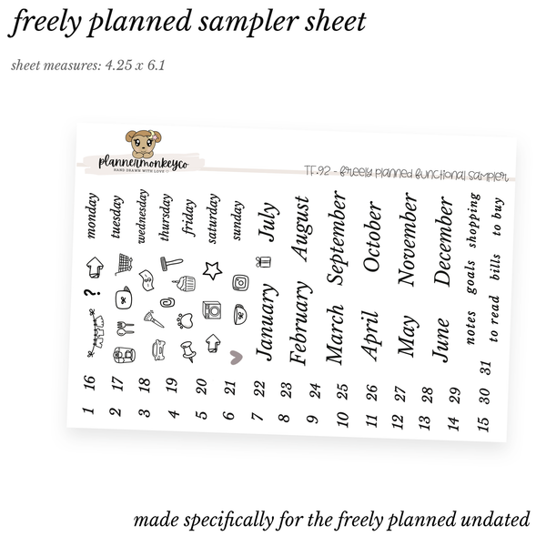 TF92 | Freely Planned Functional Sampler (Transparent)