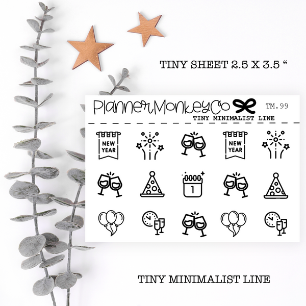 TM.99 | New Years Tiny Sheet (Minimal)