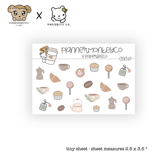 CAC.12 | Cafe Doodle Icon Tiny Sheet (PMC X PBC)