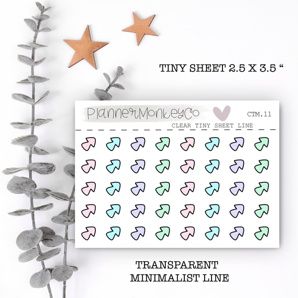 CTM.11 | Pastel arrows tiny sheet (Transparent)