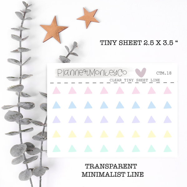 CTM.18 | Pastel Triangle Tiny Sheet (transparent)
