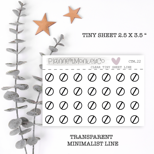 CTM.22 | Nope / Cancelled Tiny Sheet (Transparent)