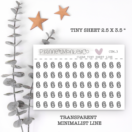 CTM.3 | Paper Clip Tiny Sheet (Transparent)