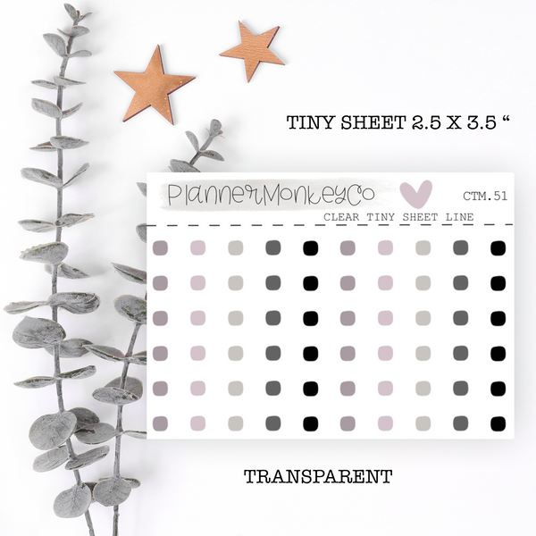 CTM.51 | Minimal Variety Check Mark Tiny Sheet (Transparent)