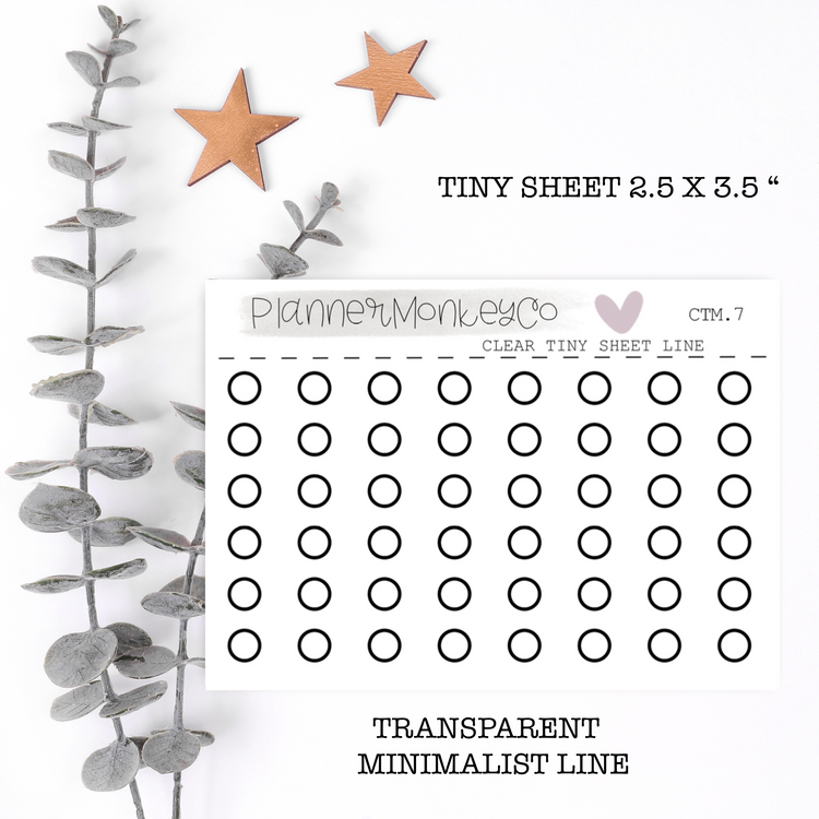 CTM.7 | Minimal Circle Tiny Sheet (Transparent)