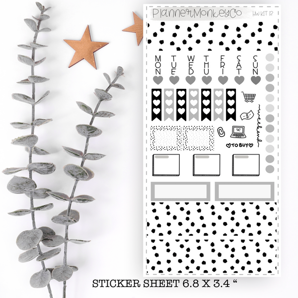 Minimal Dot Hobonichi Weeks Kit