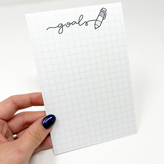 " Goals " 4x6 Journaling Card (Matte Cardstock)