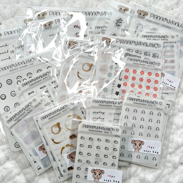 Transparent Stickers | *10PC* OOPS BAG