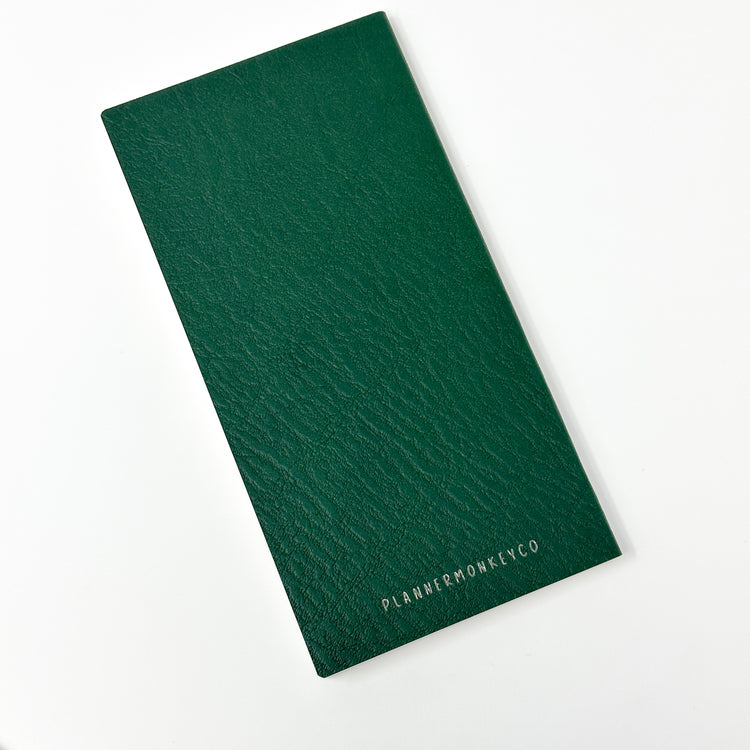 Freely Noted Weeks Size - GREEN | 52 gsm Tomoe River Paper Notebook (no monthly calendars)