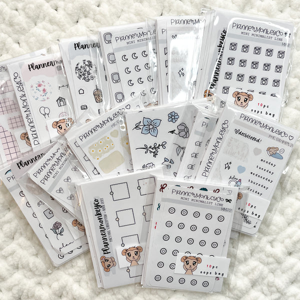 Tiny/ Mini Sheets | * 10 PC * OOPS BAG