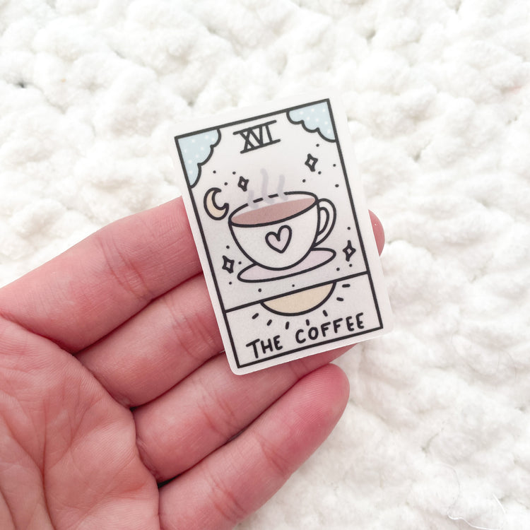 " The coffee " Die Cut | Transparent Sticker Paper