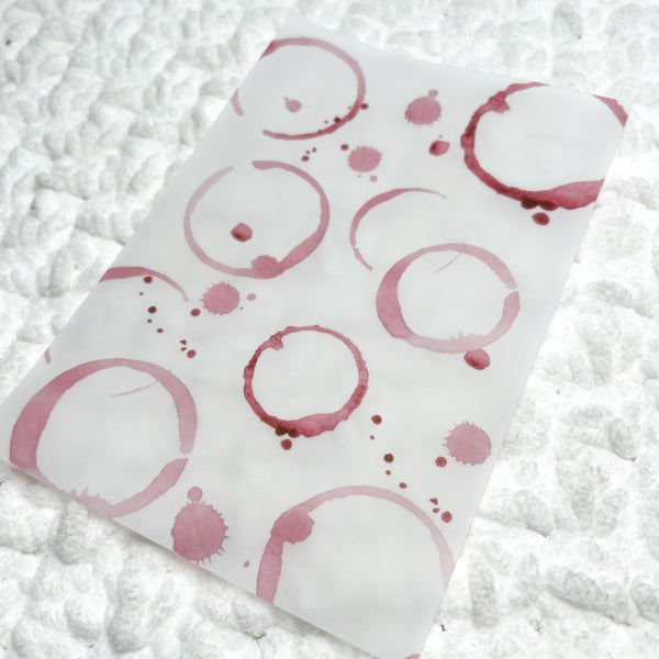 Wine Stain Vellum Sheet