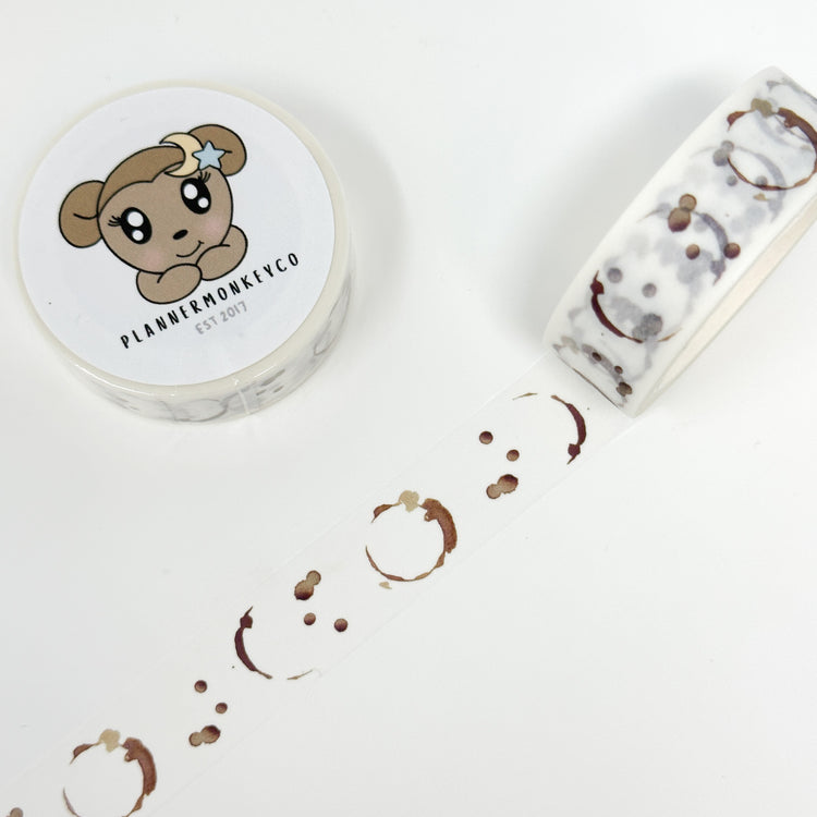 Coffee Stain Washi Tape | 15MM