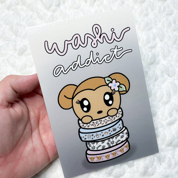 Washi Addict Journaling Card 4x6 | Glossy