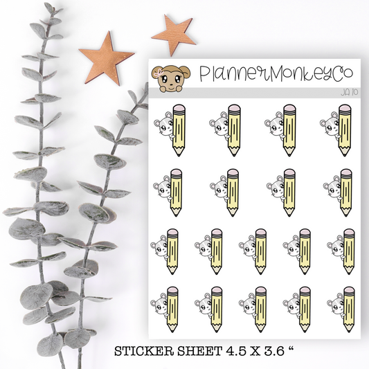 JA10 | Aria School / Drawing Pencil (Hamster)