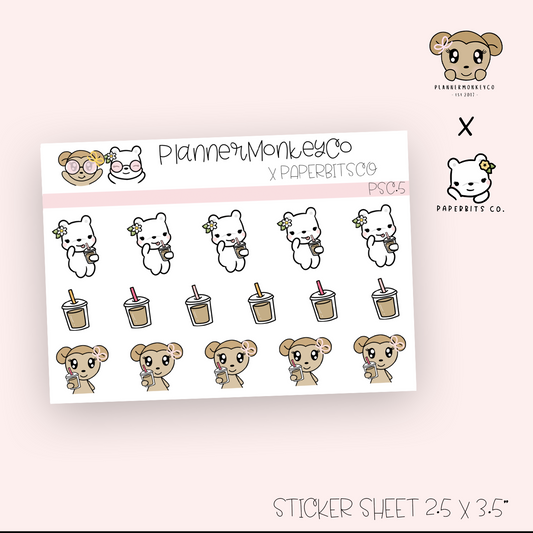 PSC.5 | Summer Iced Coffee Tiny Sheet (PMC X PBC)