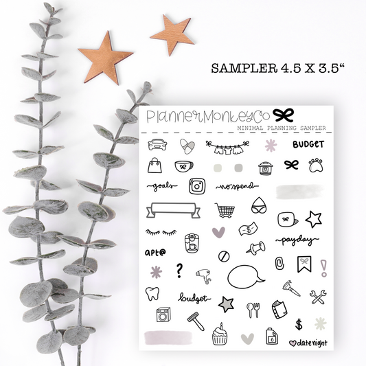 SA.3 | Minimal Planner Girl Sampler