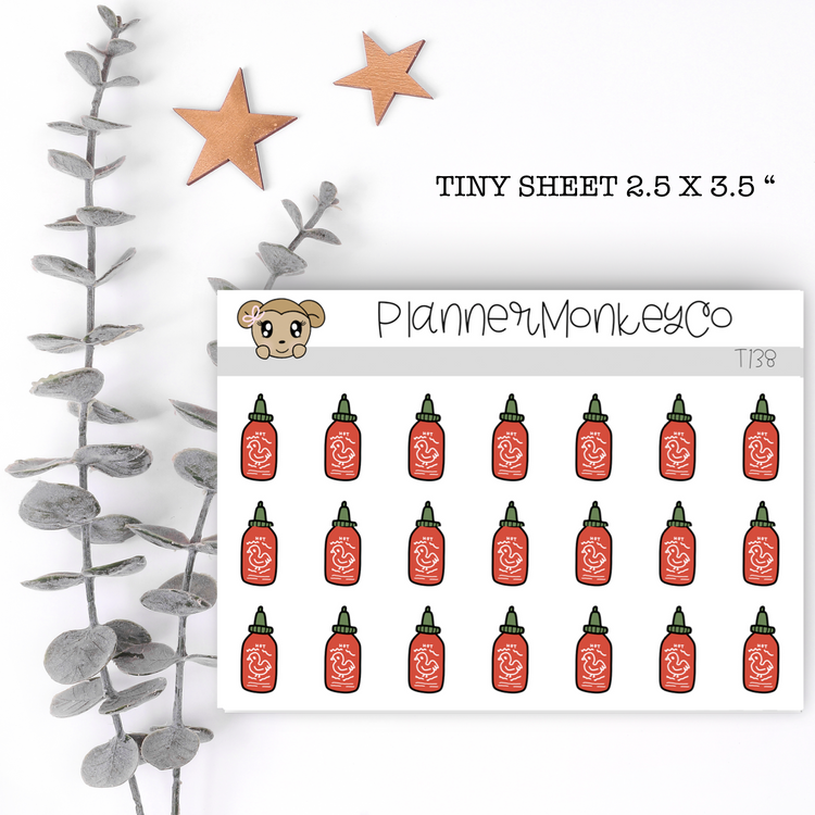 T138 | Hot Sauce Bottle Tiny Sheet