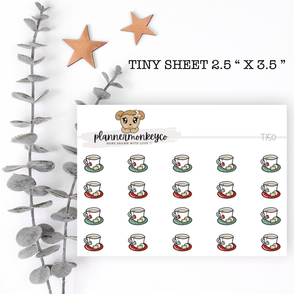 T150 | Holiday/Christmas Tea Mug Tiny Sheet