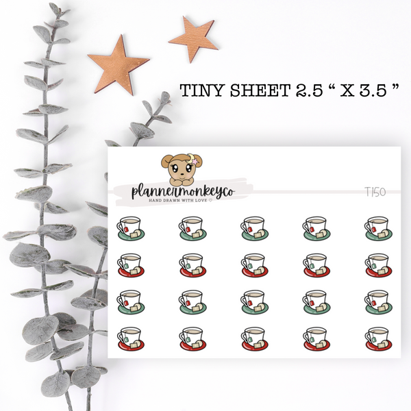 T121 | Holiday/Christmas Tea Mug Tiny Sheet