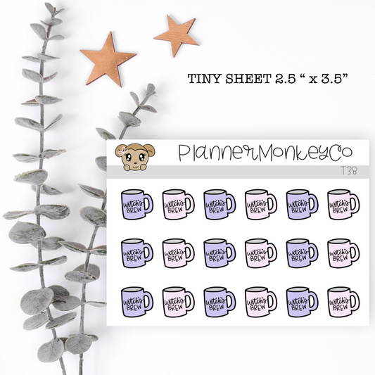 T38 | Witches Brew Mugs Tiny Sheet