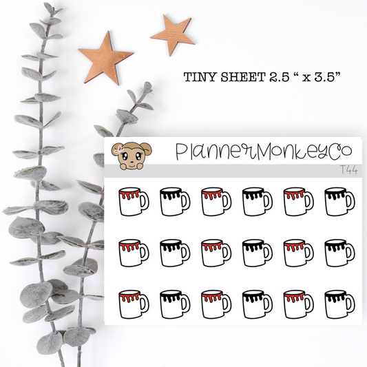 T44 | Blood Drip Mugs Tiny Sheet