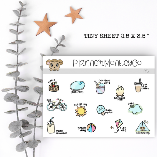 T95 | Summer Bucket List Tiny Sheet