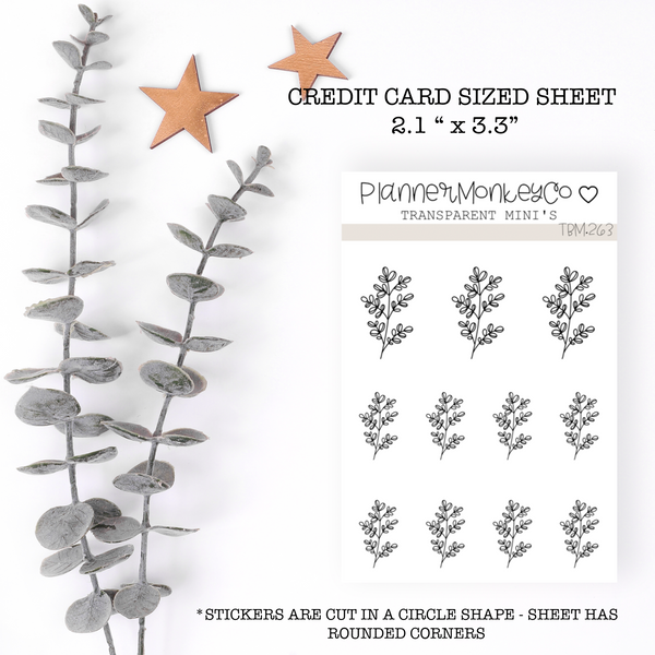 TBM.263 | Freely Noted Floral Mini Sheet (Transparent)