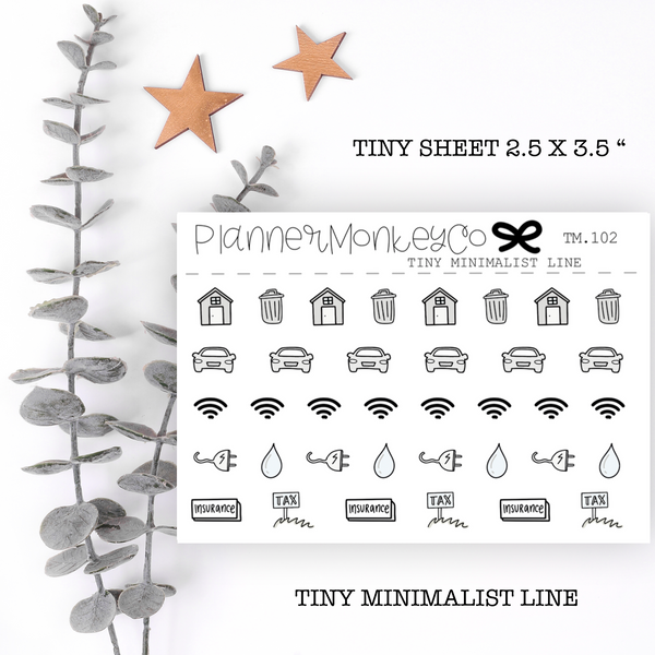 TM.102 | Bill/Utility Tiny Sheet (Minimal)