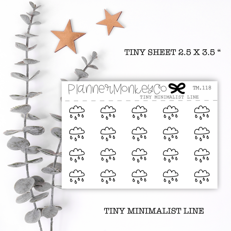 TM.118 | Rainy Weather Tiny Sheet (Minimal)