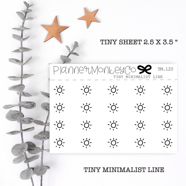 TM.120 | Sun Weather Tiny Sheet (Minimal)