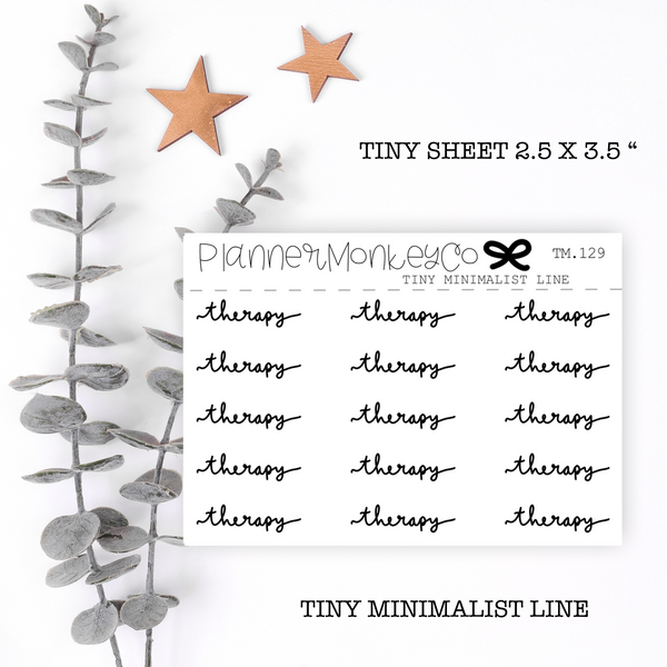 TM.129 | Therapy Script Tiny Sheet (Minimal)